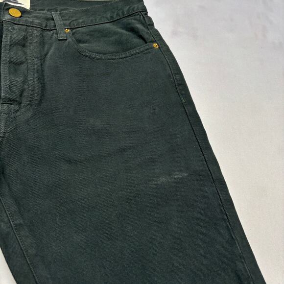 $195 Sid Mashburn Straight Leg Jeans Men's 32x30 Coal Black Denim - Picture 11 of 13